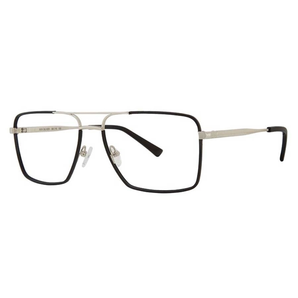 Goliath XXX Eyeglasses Silver nanmm Rectangle